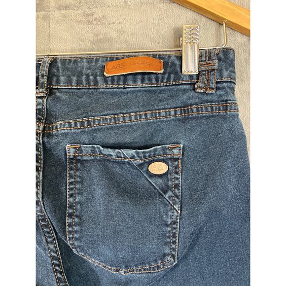ABS Allen Schwartz Jeans Womens 28 Blue Skinny Stretch Dark Wash Denim - Picture 4 of 13